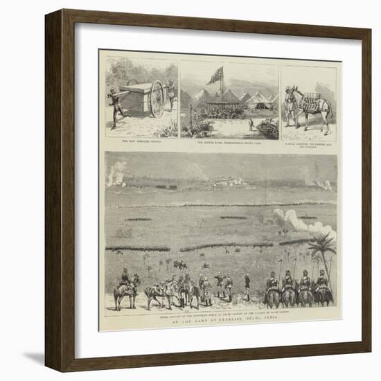 At the Camp of Exercise, Delhi, India-null-Framed Giclee Print