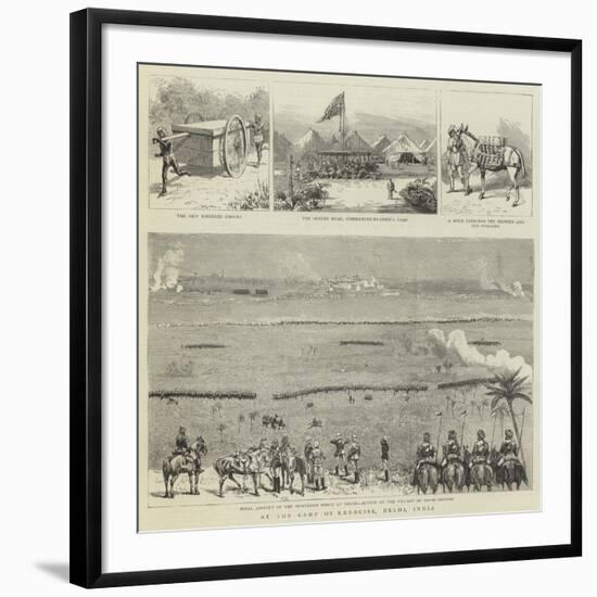 At the Camp of Exercise, Delhi, India-null-Framed Giclee Print