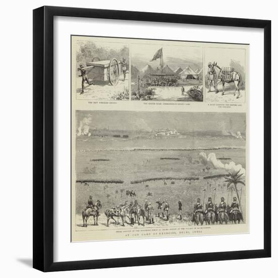 At the Camp of Exercise, Delhi, India-null-Framed Premium Giclee Print