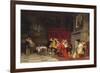 At the Cardinal's, 1880 (Oil on Canvas)-Tito Conti-Framed Giclee Print
