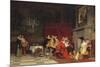 At the Cardinal's, 1880 (Oil on Canvas)-Tito Conti-Mounted Giclee Print