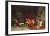 At the Cardinal's, 1880 (Oil on Canvas)-Tito Conti-Framed Giclee Print