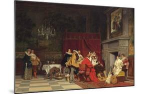 At the Cardinal's, 1880 (Oil on Canvas)-Tito Conti-Mounted Giclee Print