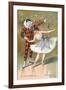 At the Carnival, Harlequin and Columbine-null-Framed Art Print