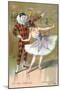 At the Carnival, Harlequin and Columbine-null-Mounted Art Print