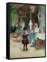 At the Champs-Elysees Gardens, circa 1897-Victor Gabriel Gilbert-Framed Stretched Canvas