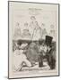 At the Champs-Elysées, plate 3 from Croquis Musicaux, 1852-Honore Daumier-Mounted Giclee Print