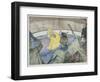 At the Circus, 1899 (Crayon, Pastels and W/C on Wove Paper)-Henri de Toulouse-Lautrec-Framed Giclee Print