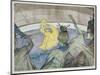 At the Circus, 1899 (Crayon, Pastels and W/C on Wove Paper)-Henri de Toulouse-Lautrec-Mounted Giclee Print