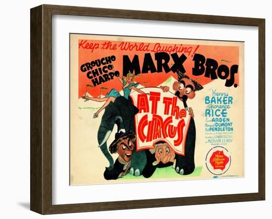 At the Circus, 1939-null-Framed Art Print