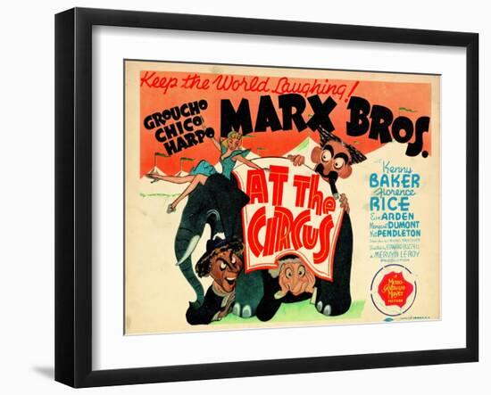 At the Circus, 1939-null-Framed Art Print