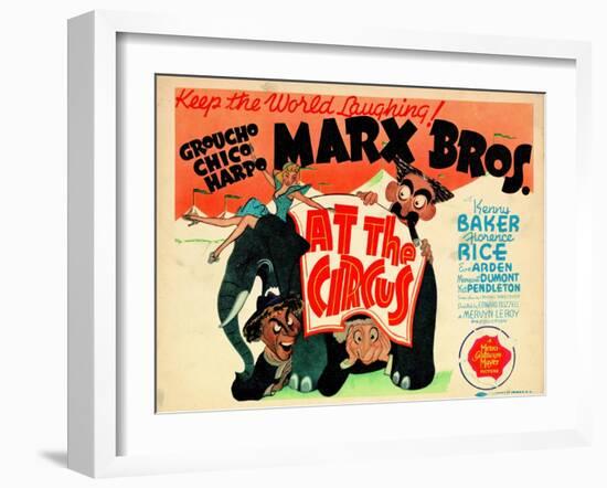 At the Circus, 1939-null-Framed Art Print