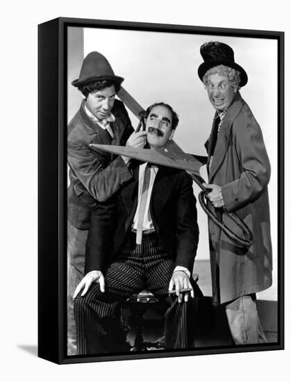 At the Circus, Chico Marx, Groucho Marx, Harpo Marx, 1939-null-Framed Stretched Canvas