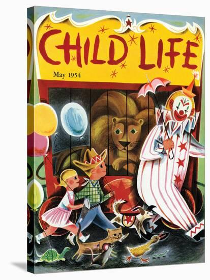 At the Circus - Child Life, May 1954-null-Stretched Canvas