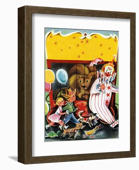 At the Circus - Child Life-null-Framed Giclee Print