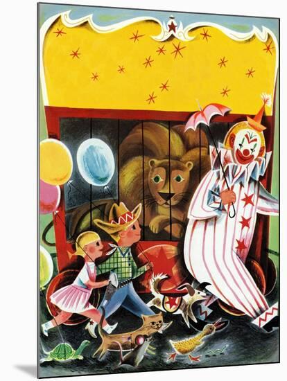 At the Circus - Child Life-null-Mounted Giclee Print