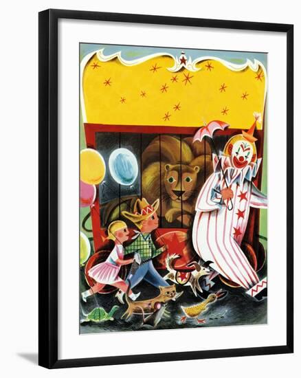 At the Circus - Child Life-null-Framed Giclee Print