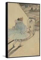 At the Circus: Entering the Ring, 1899 (Black and Coloured Pencils on Paper)-Henri de Toulouse-Lautrec-Framed Stretched Canvas