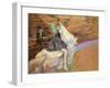 At the Circus Fernando, Rider on a White Horse, 1888-Henri de Toulouse-Lautrec-Framed Giclee Print