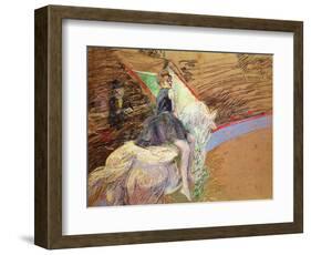 At the Circus Fernando, Rider on a White Horse, 1888-Henri de Toulouse-Lautrec-Framed Giclee Print