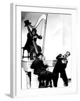 At the Circus, Harpo Marx, Bottom Chico Marx, Groucho Marx, 1939-null-Framed Photo