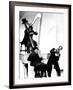 At the Circus, Harpo Marx, Bottom Chico Marx, Groucho Marx, 1939-null-Framed Photo