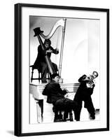 At the Circus, Harpo Marx, Bottom Chico Marx, Groucho Marx, 1939-null-Framed Photo