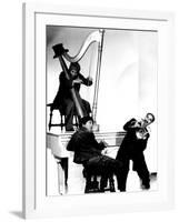 At the Circus, Harpo Marx, Bottom Chico Marx, Groucho Marx, 1939-null-Framed Photo