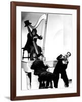 At the Circus, Harpo Marx, Bottom Chico Marx, Groucho Marx, 1939-null-Framed Photo