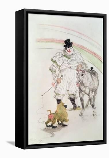 At the Circus: Performing Horse and Monkey, 1899-Henri de Toulouse-Lautrec-Framed Stretched Canvas