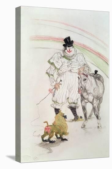 At the Circus: Performing Horse and Monkey, 1899-Henri de Toulouse-Lautrec-Stretched Canvas