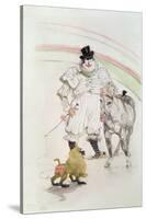 At the Circus: Performing Horse and Monkey, 1899-Henri de Toulouse-Lautrec-Stretched Canvas