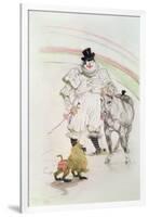 At the Circus: Performing Horse and Monkey, 1899-Henri de Toulouse-Lautrec-Framed Giclee Print