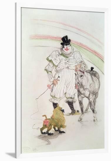 At the Circus: Performing Horse and Monkey, 1899-Henri de Toulouse-Lautrec-Framed Giclee Print