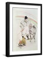 At the Circus: Performing Horse and Monkey, 1899-Henri de Toulouse-Lautrec-Framed Giclee Print