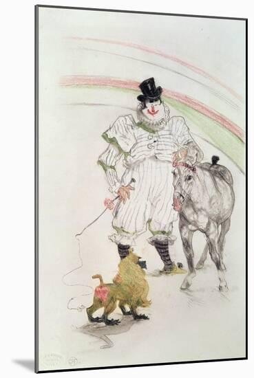 At the Circus: Performing Horse and Monkey, 1899-Henri de Toulouse-Lautrec-Mounted Giclee Print