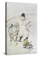 At the Circus: Trained Pony and Baboon, 1899-Henri de Toulouse-Lautrec-Stretched Canvas