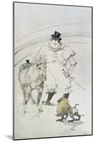 At the Circus: Trained Pony and Baboon, 1899-Henri de Toulouse-Lautrec-Mounted Giclee Print