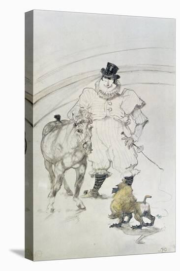 At the Circus: Trained Pony and Baboon, 1899-Henri de Toulouse-Lautrec-Stretched Canvas