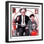 "At the Circus with Grandfather,"May 5, 1923-JF Kernan-Framed Giclee Print