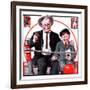 "At the Circus with Grandfather,"May 5, 1923-JF Kernan-Framed Giclee Print