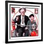 "At the Circus with Grandfather,"May 5, 1923-JF Kernan-Framed Giclee Print