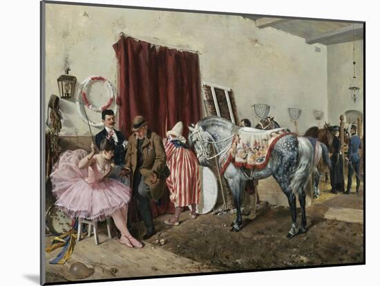 At the Circus-Ottokar Walter-Mounted Giclee Print