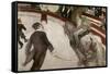 At the Cirque Fernando: Equestrienne-Henri de Toulouse-Lautrec-Framed Stretched Canvas