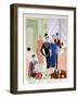 At the Cocktail Party, Fashion Plate from 'Art Gout Beaute' Magazine, March 1927-null-Framed Giclee Print