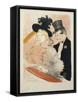 At the Concert, 1896-Henri de Toulouse-Lautrec-Framed Stretched Canvas