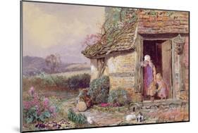At the Cottage Door-Myles Birket Foster-Mounted Giclee Print