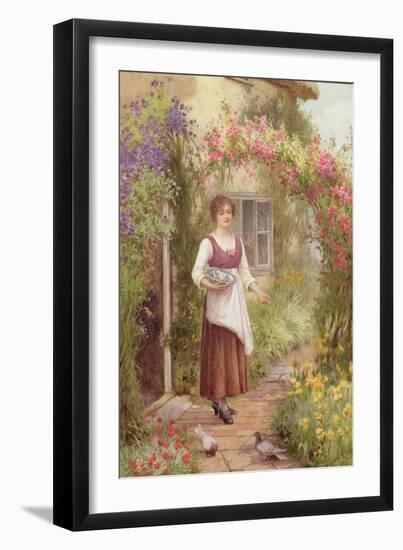 At the Cottage Door-William Affleck-Framed Giclee Print