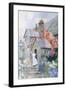 At the Cottage Door-David Woodlock-Framed Giclee Print