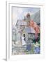 At the Cottage Door-David Woodlock-Framed Giclee Print